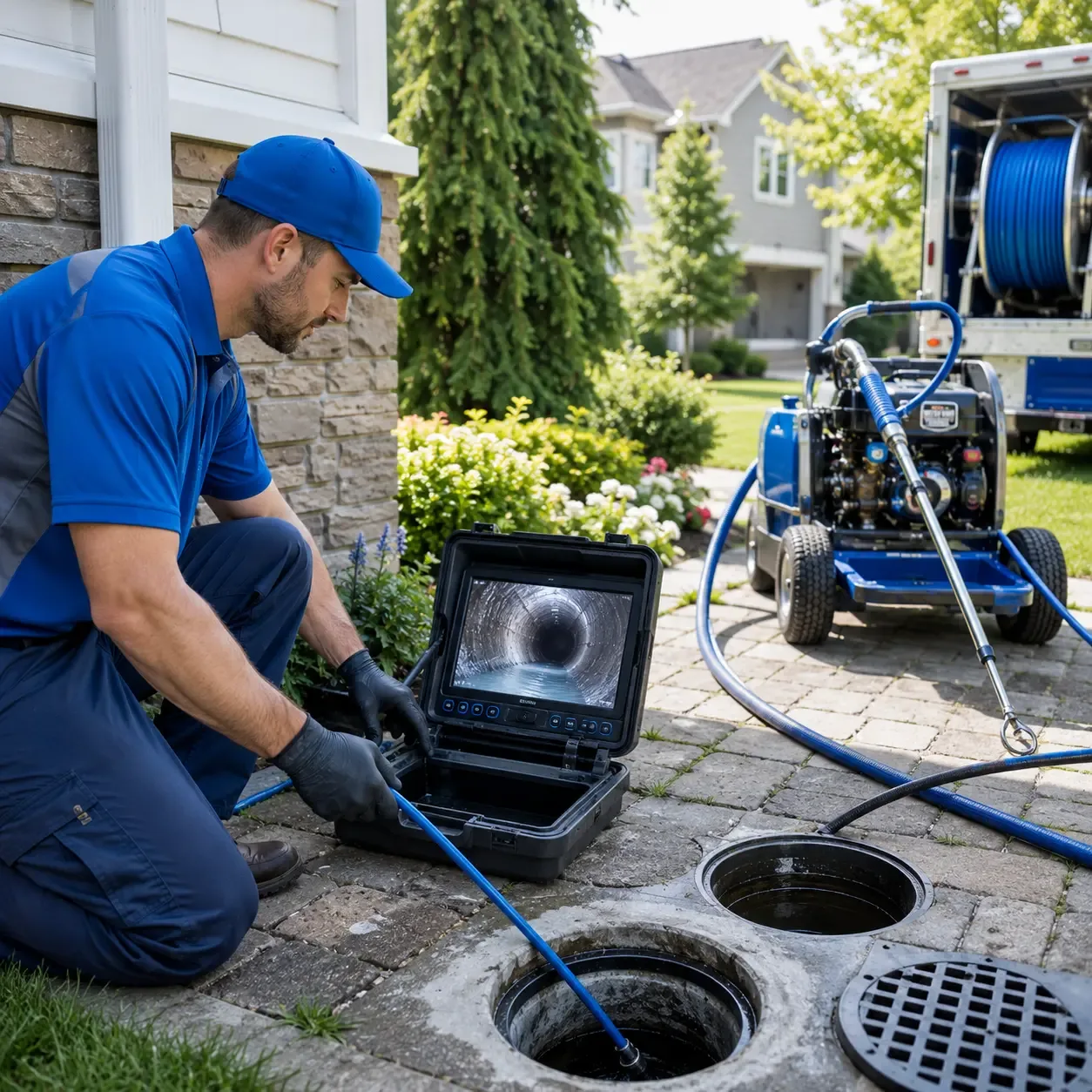 Outdoor drain cleaning professionals serving Burton, TX